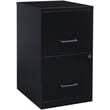 Scranton & Co Drawer Letter File Cabinet in Black and Putty (Set of 2)