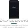 Scranton & Co Drawer Letter File Cabinet in Black and Putty (Set of 2)