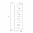 Scranton & Co Set of 2 4 and 3 Drawer Filing Cabinets in Black