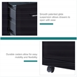 Scranton & Co 2 Set of 4 Drawer and Mobile 2 Drawer File Cabinet in Black