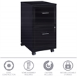 Scranton & Co 2 Set of 4 Drawer and Mobile 2 Drawer File Cabinet in Black