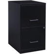 Scranton & Co 2 Drawer Letter File Cabinet in Black (Set of 5)