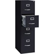 Scranton & Co Set of 2 Credenza Desk & Letter Width Vertical Filing Cabinet