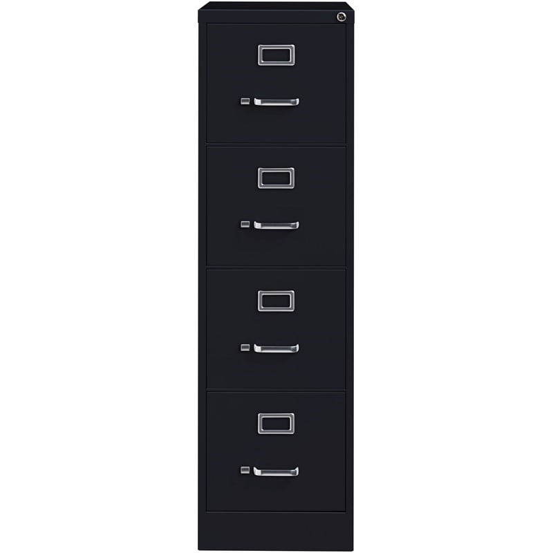 Scranton & Co Set of 2 Credenza Desk & Letter Width Vertical Filing Cabinet