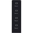 Scranton & Co Set of 2 Credenza Desk & Letter Width Vertical Filing Cabinet