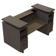 Scranton & Co Modern Wood Reception Desk in Southern Tobacco