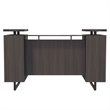 Scranton & Co Modern Wood Reception Desk in Southern Tobacco