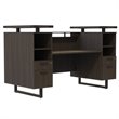 Scranton & Co Modern Wood Reception Desk in Southern Tobacco