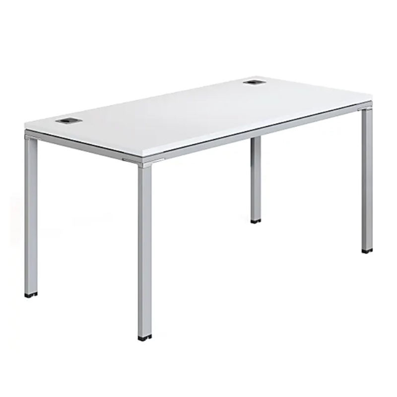 Scranton & Co Contemporary Engineered Wood Single Desk in White