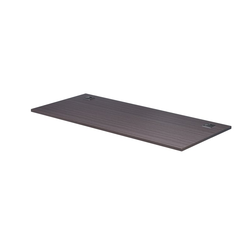 Scranton & Co Contemporary Engineered Wood Single Desk in Driftwood