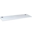 Scranton & Co Contemporary Engineered Wood Desk with Pedestal in White