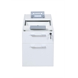 Scranton & Co Wood Face to Face Double Desks with 2 Pedestals in White