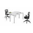 Scranton & Co Engineered Wood Face to Face Double Desks in White