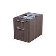 Scranton & Co Wood Face to Face Double Desks with Pedestals in Driftwood
