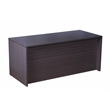 Scranton & Co Engineered Wood L-Shape Desk with Pedestal in Mahogany