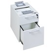 Scranton & Co Wood Side by Side Double Desks with 2 Pedestals in White