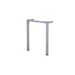 Scranton & Co Wood Side by Side Double Desks with 2 Pedestals in White