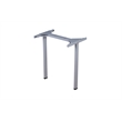 Scranton & Co Wood Side by Side Double Desks with Pedestals in Driftwood