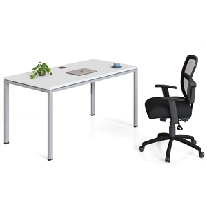 Scranton & Co Engineered Wood Single Desk 48&quot x 24&quot Desk Top in White