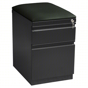 Scranton & Co 20&quotD Mobile Pedestal 2-Drawer Box/Filing Cabinet in Charcoal