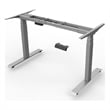 Scranton & Co Motorized Standing Metal Desk Base in Silver