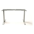 Scranton & Co Motorized Standing Metal Desk Base in Silver