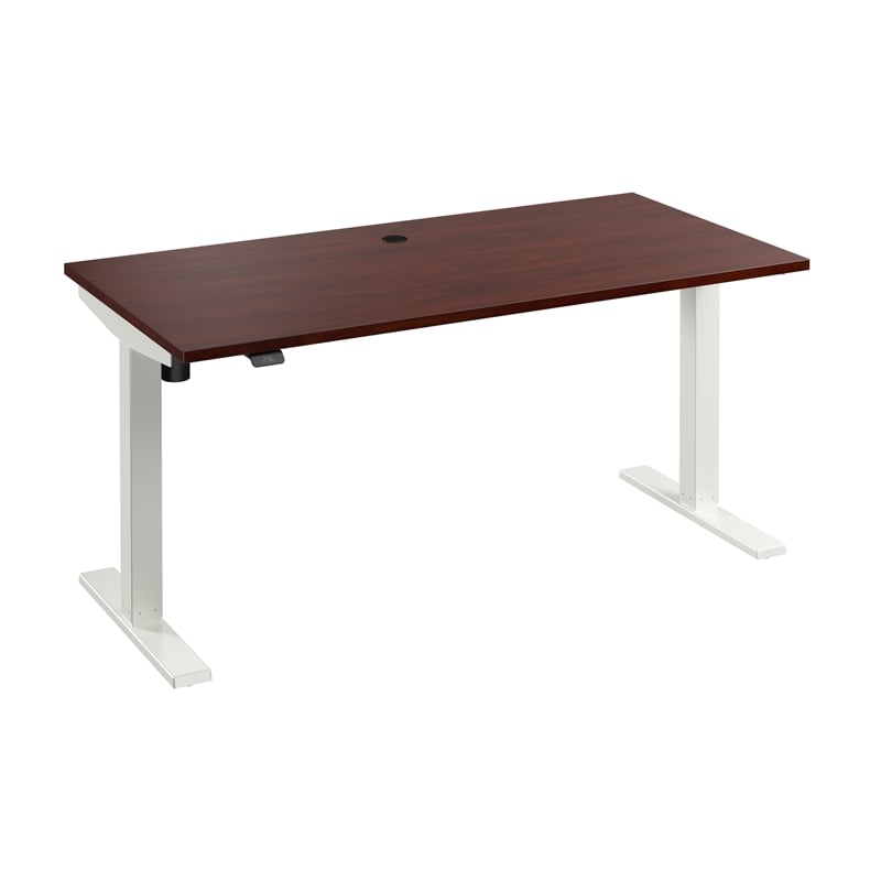 Scranton & Co Engineered Wood 60W Adjustable Standing Desk in Hansen Cherry