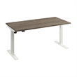Scranton & Co Engineered Wood 60W Adjustable Standing Desk in Modern Hickory