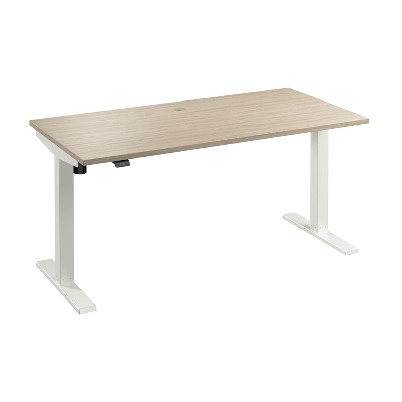 Scranton & Co Engineered Wood 60W Adjustable Standing Desk in Natural Elm