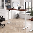 Scranton & Co Engineered Wood 72W Adjustable Standing Desk in Hansen Cherry
