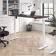 Scranton & Co Engineered Wood 72W Adjustable Standing Desk in Storm Gray