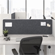 Scranton & Co Tackboard for 60W Cubicle Desk in Cool Charcoal Fabric