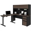 Scranton & Co 3 Piece Standing Desk Set in Antigua and Black