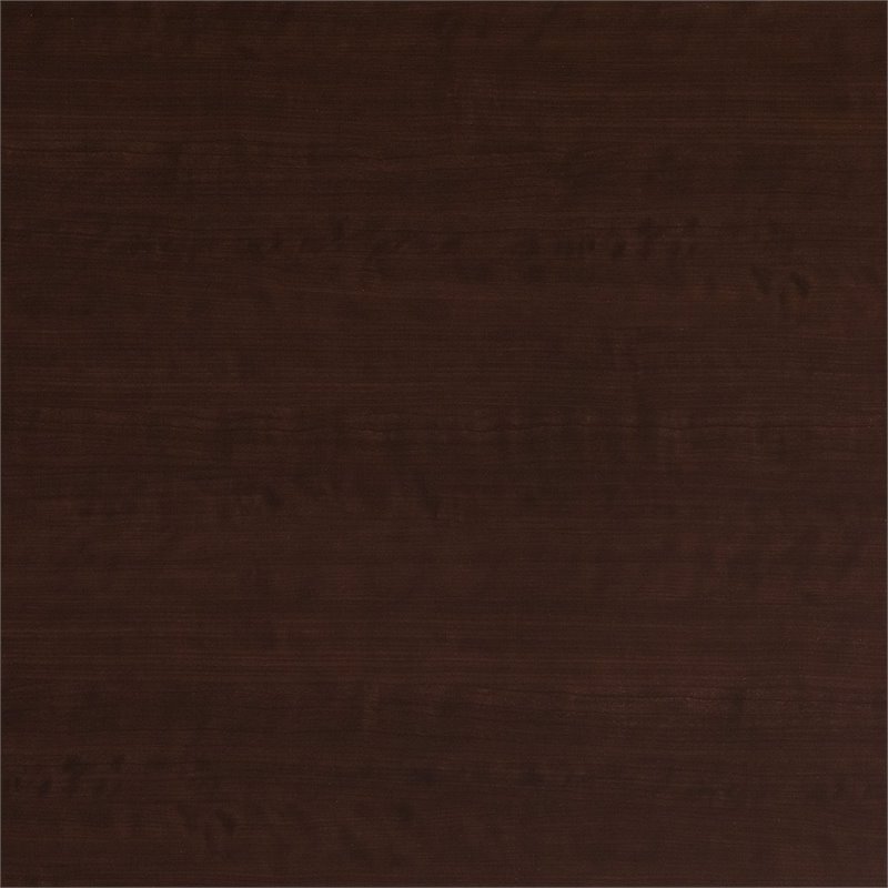 Scranton & Co Engineered Wood L-Desk with Drawers in Mocha Cherry