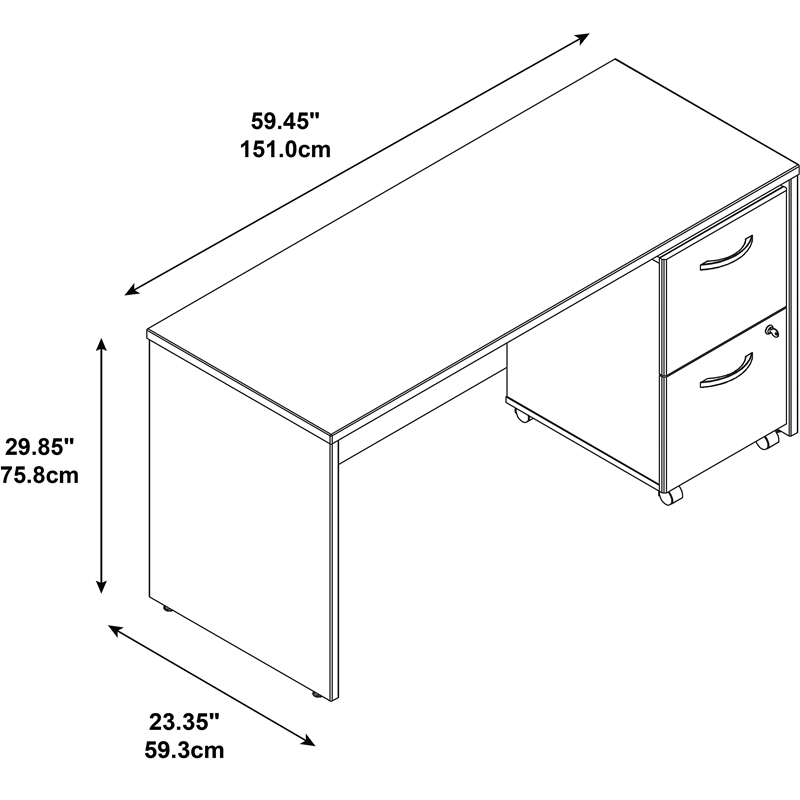 Scranton & Co Engineered Wood 60