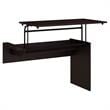 Scranton & Co 42W 3 Position Sit to Stand Desk Return in Espresso Oak