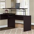 Scranton & Co 42W 3 Position Sit to Stand Desk Return in Espresso Oak