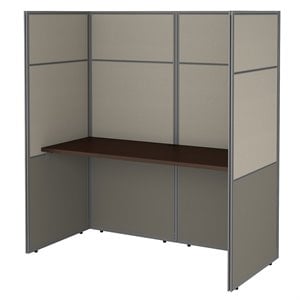 Scranton & Co Contemporary 60W Cubicle Desk with 66&quotH Closed Panels