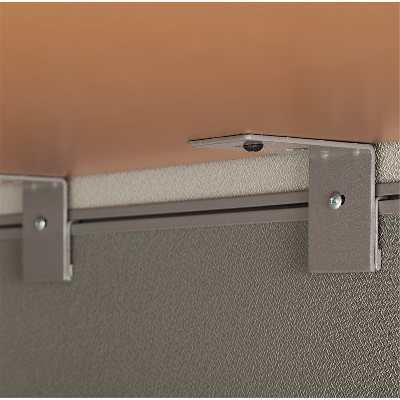 Scranton & Co Contemporary 4 Person L-Shaped Cubicle with 66