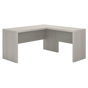 Scranton & Co Contemporary Engineered Wood L-Shaped Desk in Gray Sand
