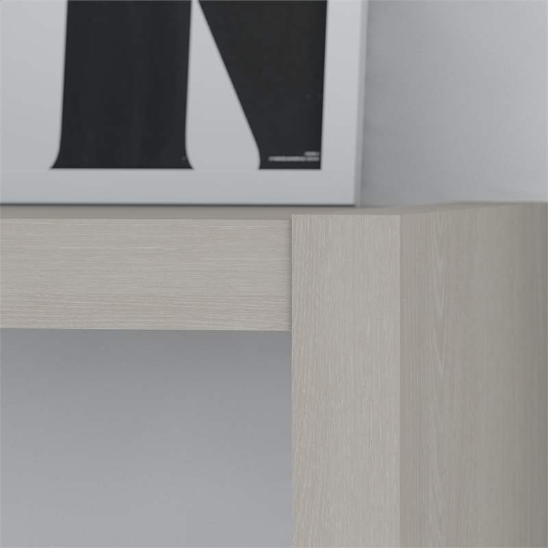 Scranton & Co Engineered Wood 56W Bookcase Desk in Gray Sand