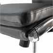 Scranton & Co Engineered Wood L-Shaped Bow Front Desk with Chair in Modern Gray