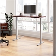Scranton & Co Engineered Wood 60W Adjustable Standing Desk in Hansen Cherry