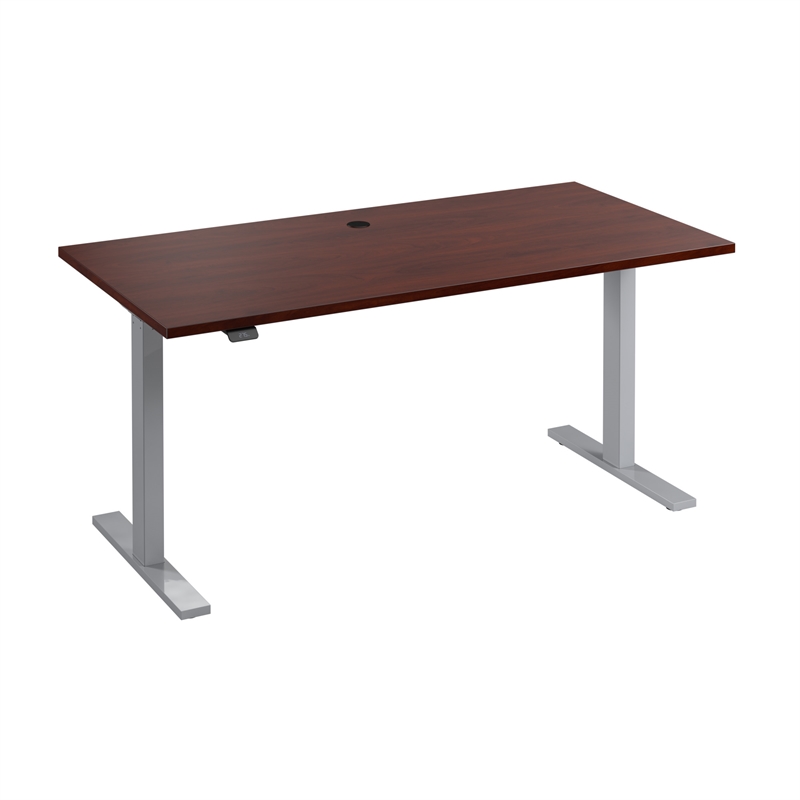 Scranton & Co Engineered Wood 60W Adjustable Standing Desk in Hansen Cherry