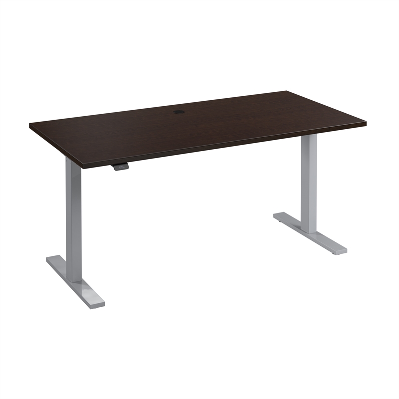 Scranton & Co Engineered Wood 60W Adjustable Standing Desk in Mocha Cherry