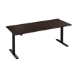 Scranton & Co Engineered Wood 72W Adjustable Standing Desk in Mocha Cherry