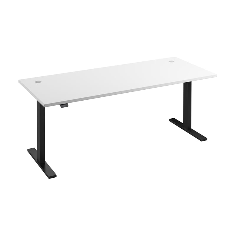 Scranton & Co Engineered Wood 72W Adjustable Standing Desk in White