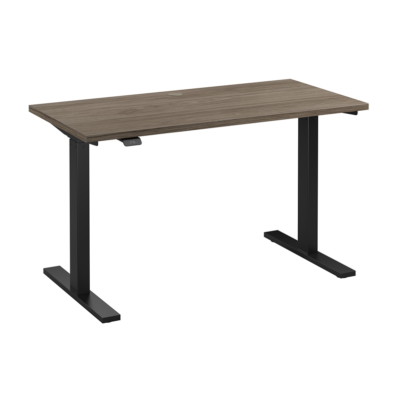 Scranton & Co Engineered Wood 48W Adjustable Standing Desk in Modern Hickory