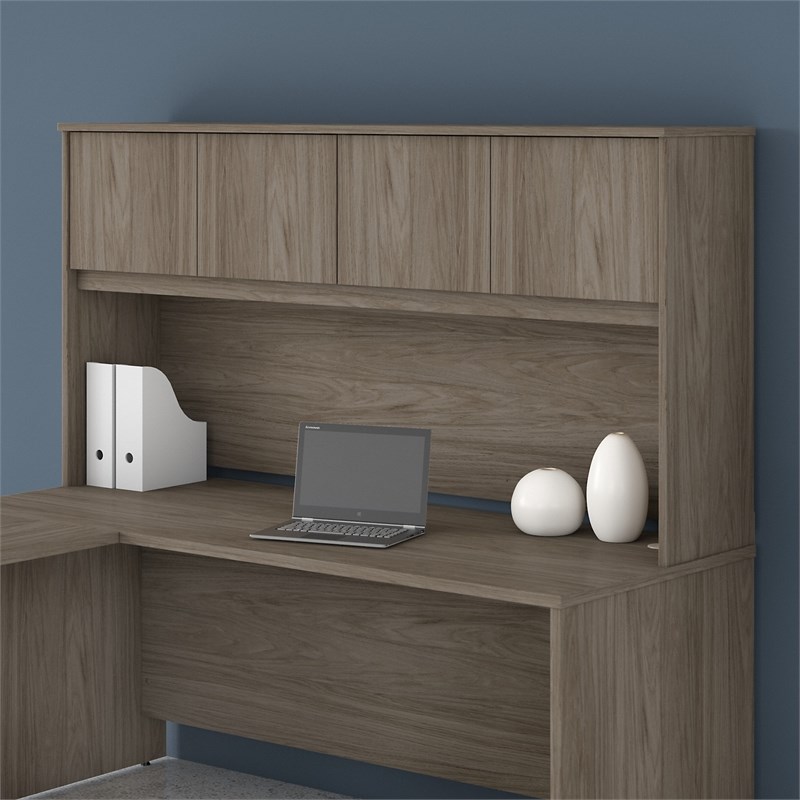 Scranton & Co Engineered Wood 72W Desk Hutch in Modern Hickory