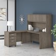 Scranton & Co Engineered Wood 72W Desk Hutch in Modern Hickory